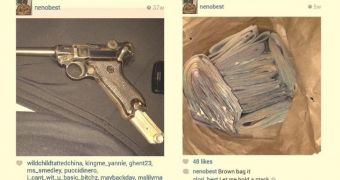 Matthew Best posted photos of guns on Instagram