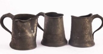 Three tankards are among the items discovered at the London Bridge station