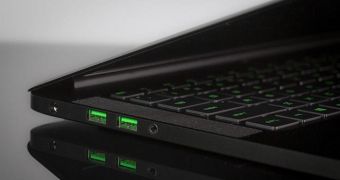 Razer created its own green USB ports