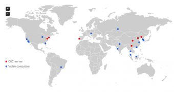 Trend Micro Global Botnet Map