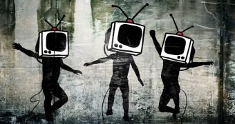 “Television Nation” by guerilla artist Banksy