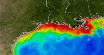 Record-setting dead zone (red) could form in the Gulf of Mexico this year