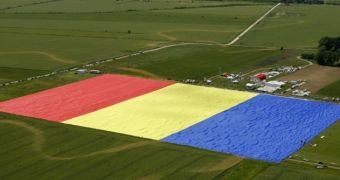 Record for World’s Largest Flag Set in Romania
