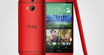 HTC One M8 in Red