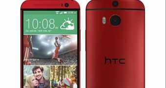 Red HTC One M8 for Verizon
