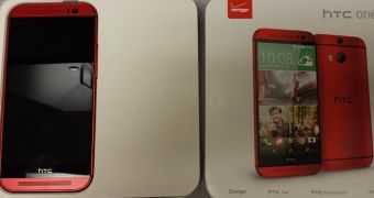 Red HTC One M8 for Verizon