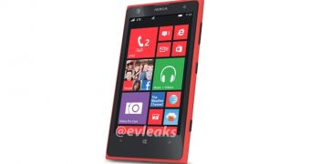 Red Nokia Lumia 1020