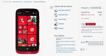 Red Lumia 822 at Verizon