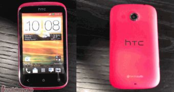 Red HTC Desire C