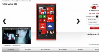 Red Lumia 920 at Rogers