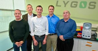 Lygos co-founders Jay Keasling, Clem Fortman, Jeffrey Dietrich, Eric Steen and Leonard Katz