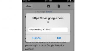 XSS in Gmail for iOS