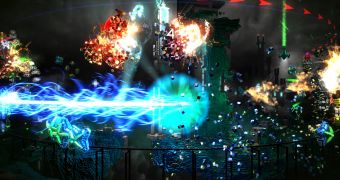 Resogun is a hectic game