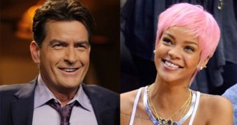 Charlie Sheen and Rihanna get into a bitter Twitter battle of the words