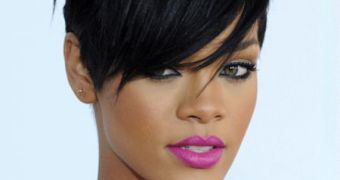 Rihanna with the cut named Best New Short Hairstyle of 2008