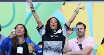 Rihanna had a blast at the World Cup 2014, might go into the business herself