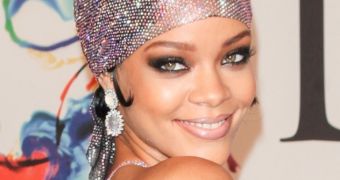 Rihanna wore a dress made of 216,000 Swarovski crystals that went completely see-through on the red carpet