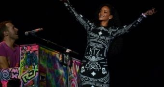 Rihanna Wows Fans in Paris, France During Coldplay Concert