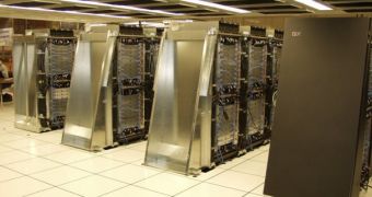 Image of the BlueGene/L supercomputer, the previous world's fastest supercomputer