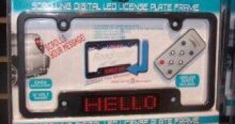 Roadmaster Shows Programmable License Plate Frame