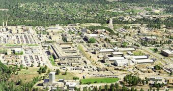 Aerial view of the Los Alamos National Laboratory, home of the Roadrunner