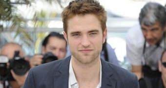 Robert Pattinson in Cannes at the Film Festival, promoting “Cosmopolis”