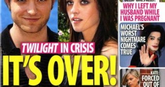 Tabloid says “Twilight” is in crisis because Robert Pattinson has broken up with Kristen Stewart