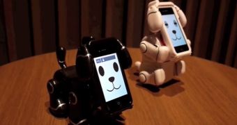 Robotic Pet Dog Has the Face of an iPhone