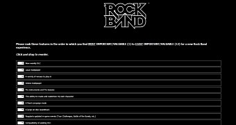 Rock Band survey