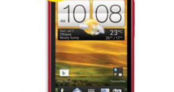 Red HTC Desire C