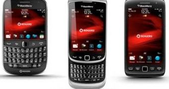 BlackBerry Bold 9900, Torch 9860 and 9810
