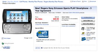 Rogers' Xperia PLAY at Best Buy