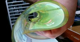 18-inch LG rollable OLED display
