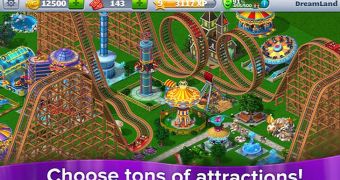 RollerCoaster Tycoon 4 Mobile promo
