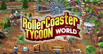 RollerCoaster Tycoon World splash screen