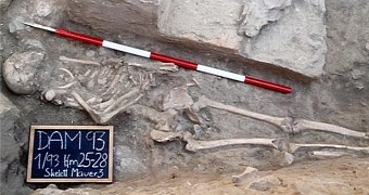 Photo shows gladiator remains found in present-day Turkey