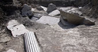 The remains of the Roman gladiator's tomb