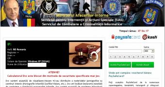 Romania Police ransomware – it usually asks for 300 lei