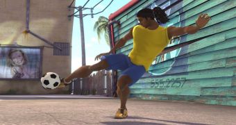 The art stylized Ronaldinho in FIFA Street 3
