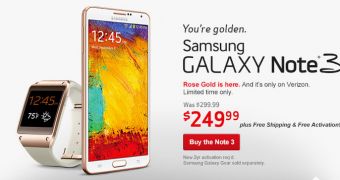 Rose Gold Galaxy Note 3