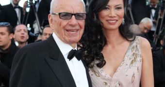 Rupert Murdoch and wife Wendi Deng