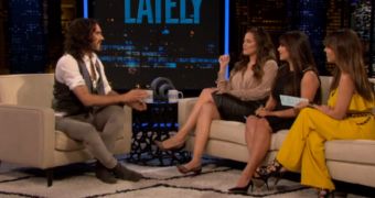 Russell Brand sits down for interview with the Kardashian girls