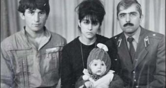 Tamerlan Tsarnaev is pictured as a child with his family