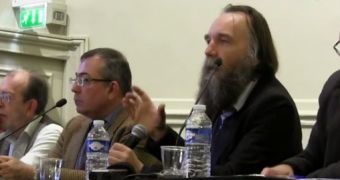 Aleksandr Dugin at Eurasian Way conference in Paris