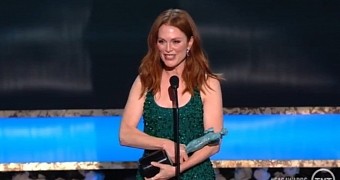 Julianne Moore wins SAG Award for her role in “Still Alice,” recalls her days as a soap opera actress