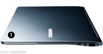 Samsung's Series 9 utra thin notebook took apart