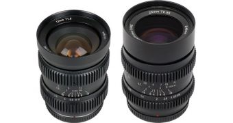 SLR Magic 12mm T1.6 + 25mm T0.95 Cine Lens Set