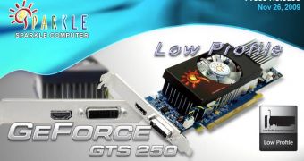 SPARKLE Computer Co. Launches Low Profile GeForce GTS 250