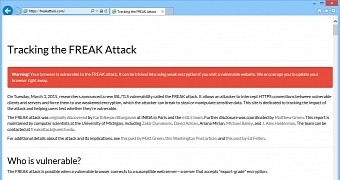 FREAK vulnerability affects Internet Explorer