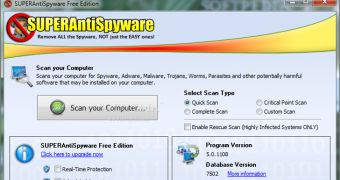 SUPERAntispyware comes with support for all Windows version